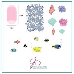 Suzie´s Underwater Tropical (CJSLC-49) - Stampingplade, Clear Jelly Stamper